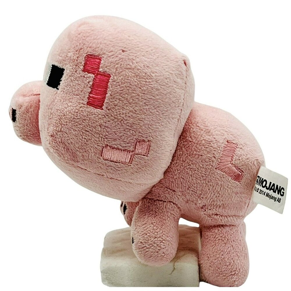 Mojang Minecraft Pink‎ Pig Plush Kids Toy Stuffed Animal 6”